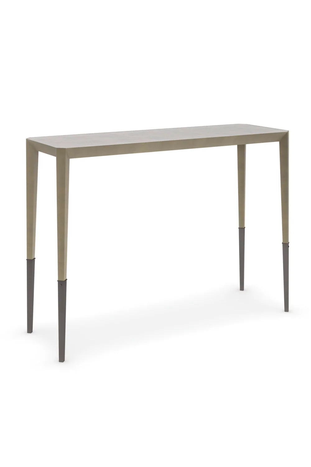 Luxury Silver Travertine Console Table Modern Italian Style for Villa
