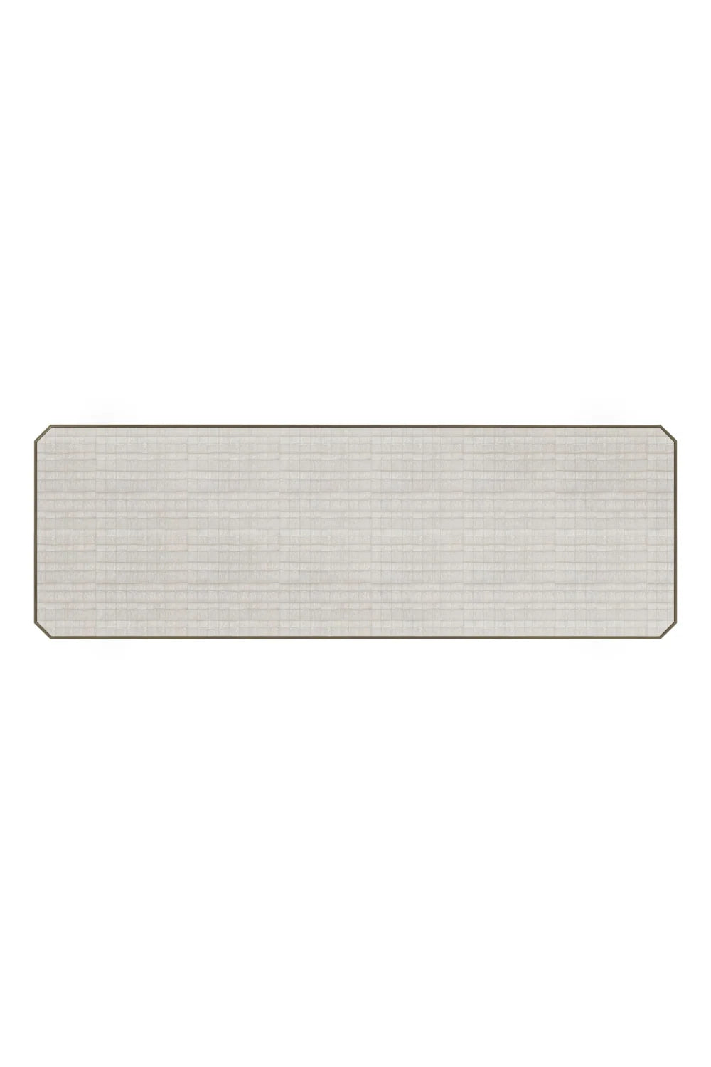 Luxury Silver Travertine Console Table Modern Italian Style for Villa