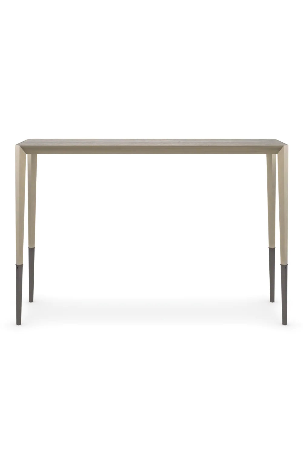 Luxury Silver Travertine Console Table Modern Italian Style for Villa