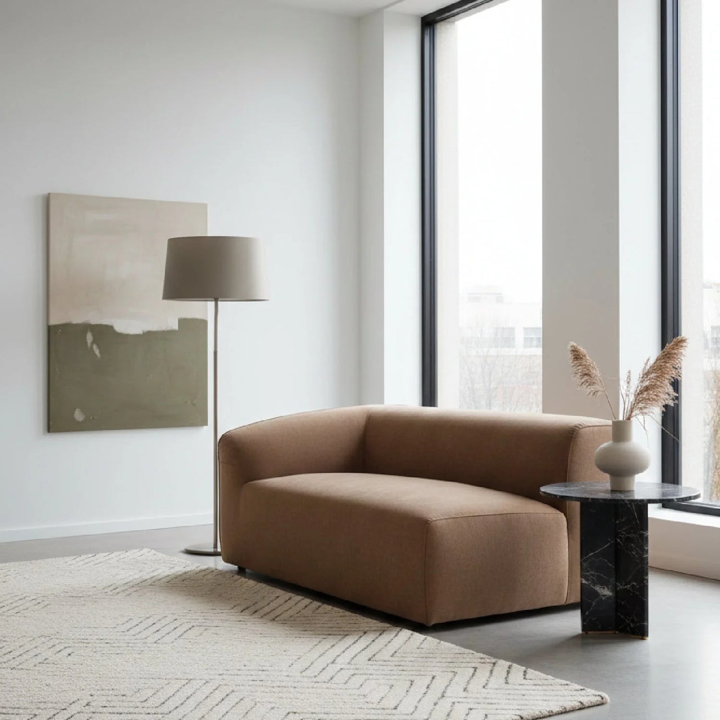 Luxury Single Armed Modular Sofa Modern Italian Style for Villa