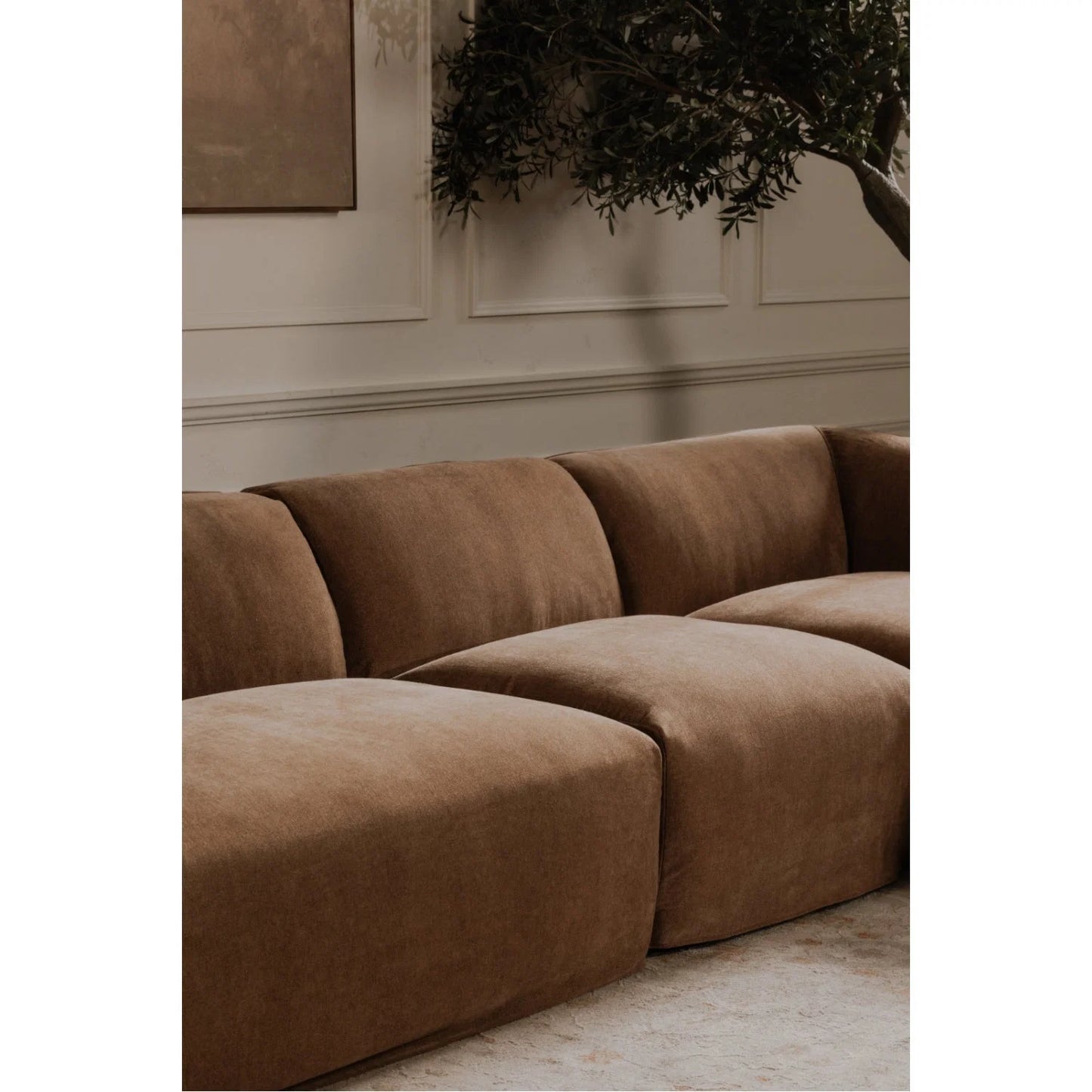 Luxury Single Armed Modular Sofa Modern Italian Style for Villa