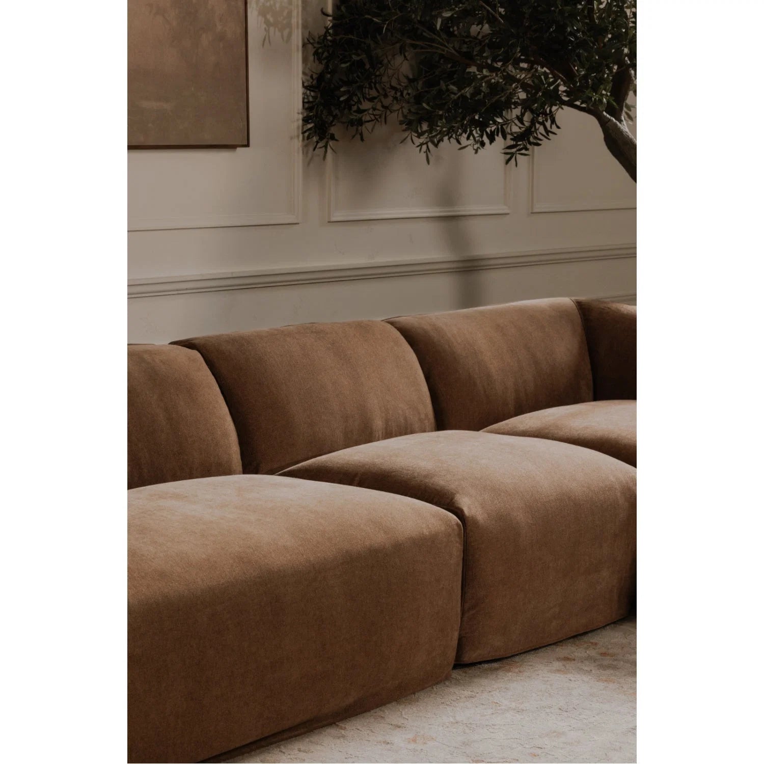 Luxury Single Armed Modular Sofa Modern Italian Style for Villa