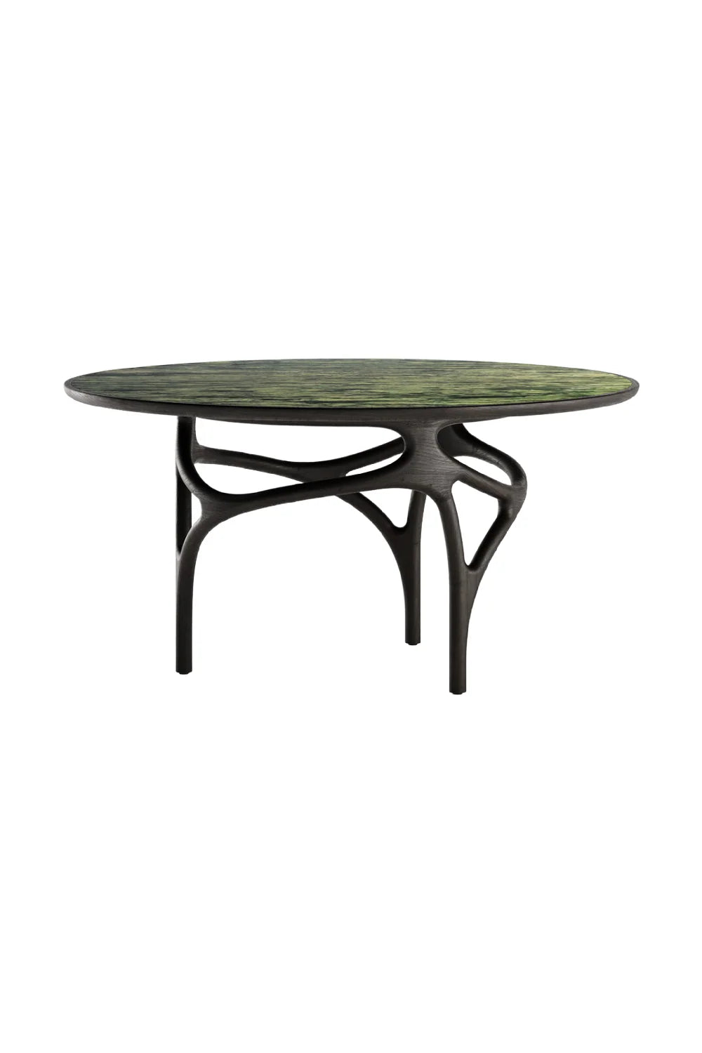 Luxury Sinuous Base Round Dining Table Modern Italian Style for Villa