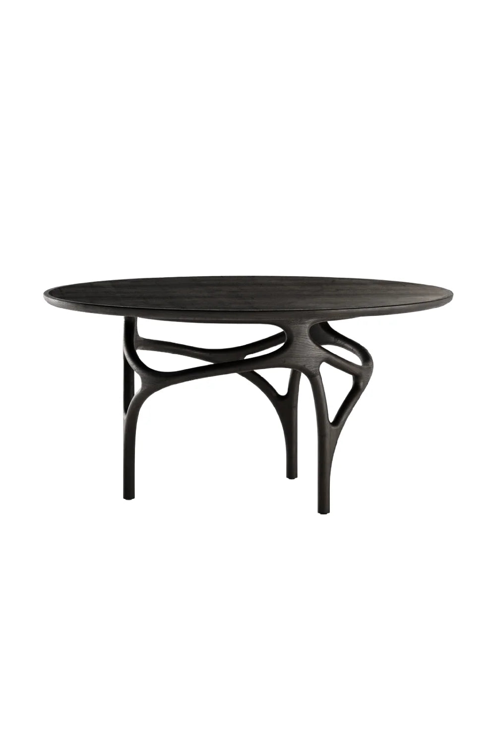 Luxury Sinuous Base Round Dining Table Modern Italian Style for Villa