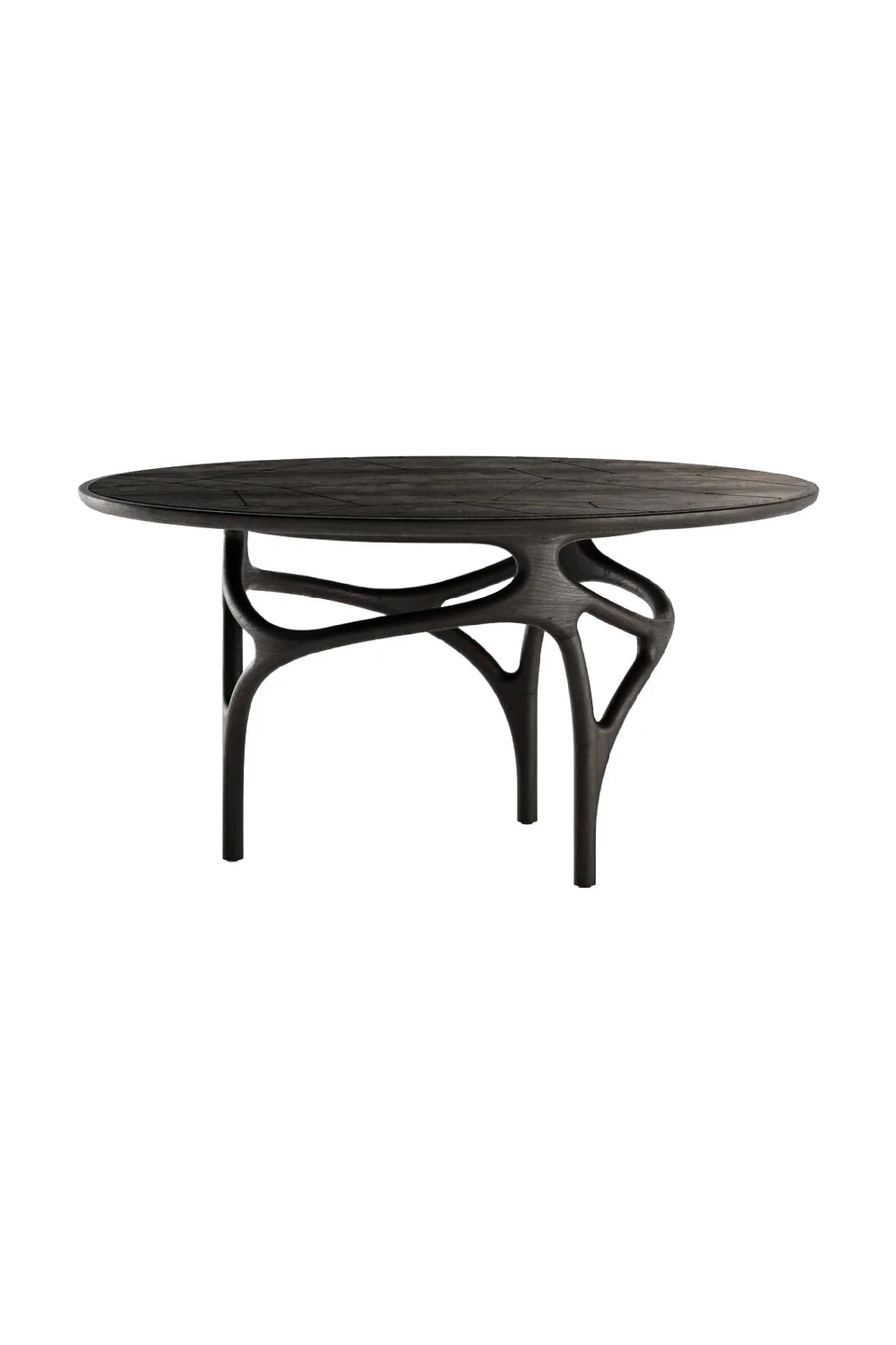 Luxury Sinuous Base Round Dining Table Modern Italian Style for Villa