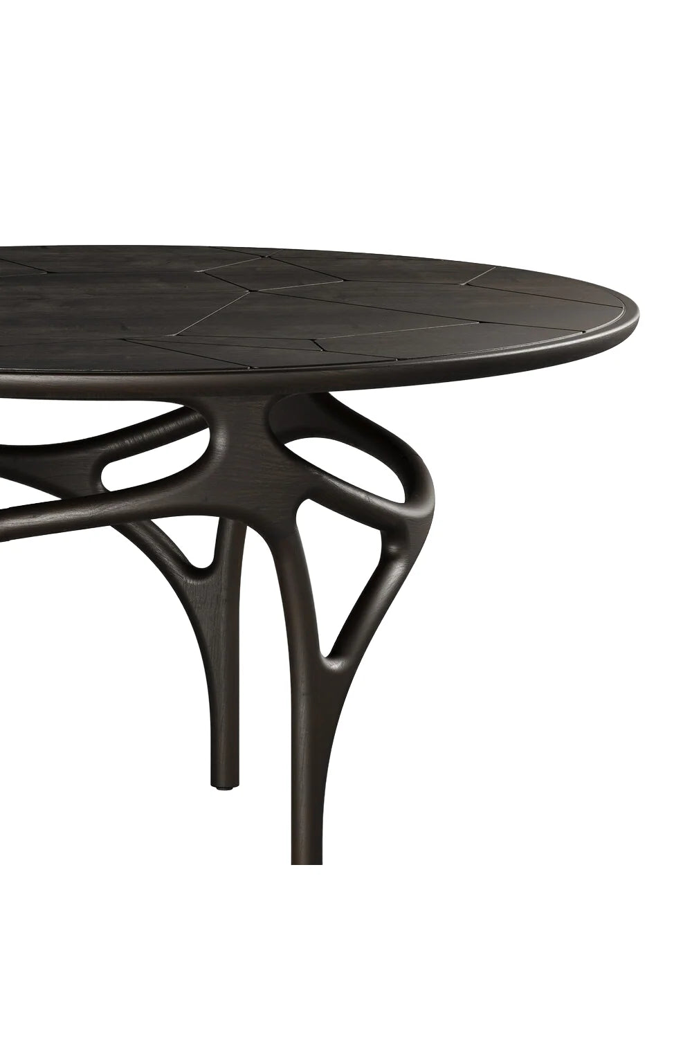 Luxury Sinuous Base Round Dining Table Modern Italian Style for Villa