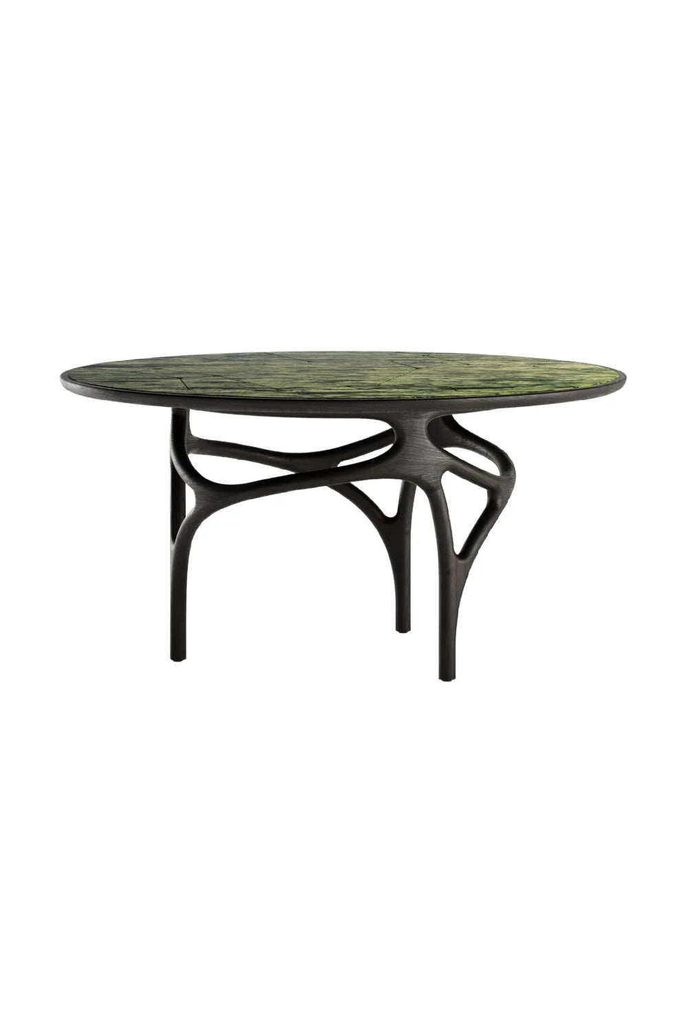 Luxury Sinuous Base Round Dining Table Modern Italian Style for Villa