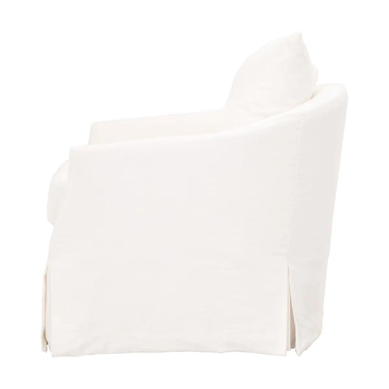 Luxury Skirted Swivel Club Chair Modern Italian Style for Villa