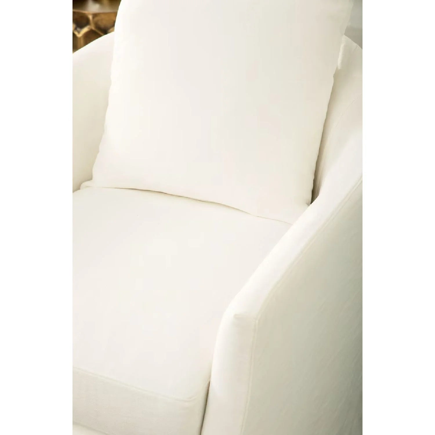 Luxury Skirted Swivel Club Chair Modern Italian Style for Villa