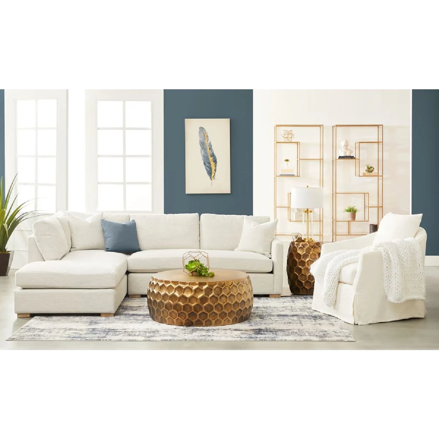 Luxury Skirted Swivel Club Chair Modern Italian Style for Villa