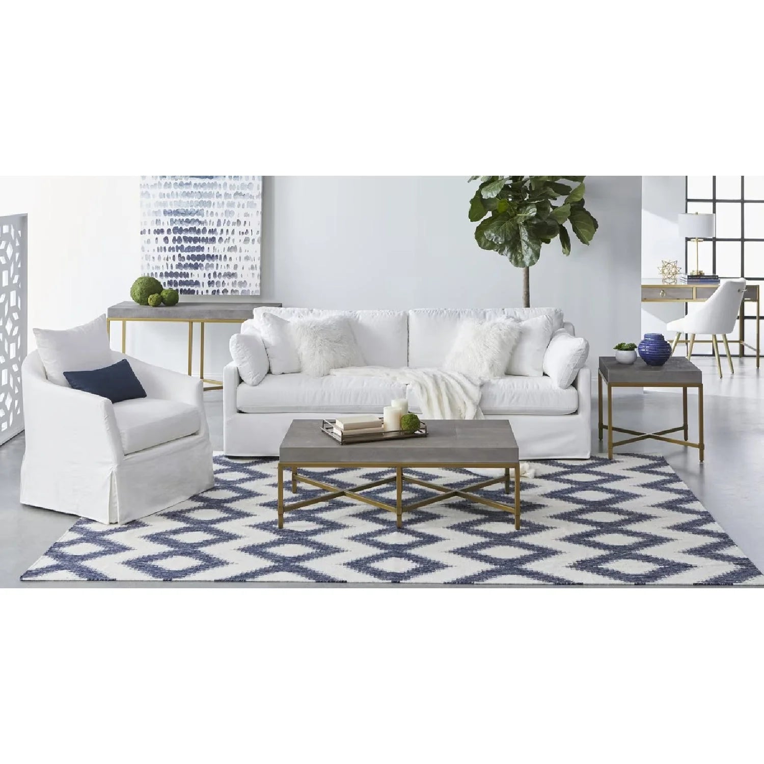 Luxury Skirted Swivel Club Chair Modern Italian Style for Villa