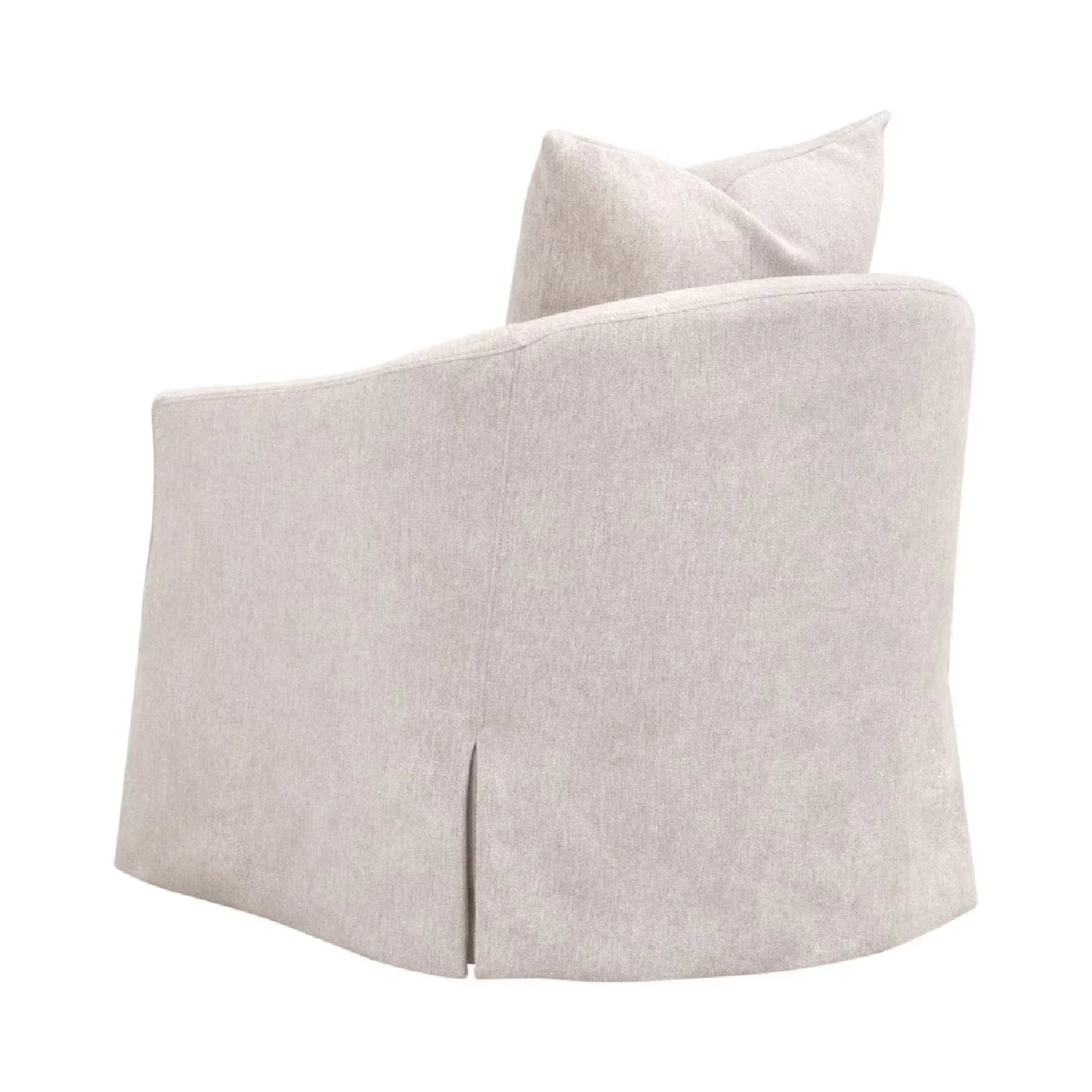 Luxury Skirted Swivel Club Chair Modern Italian Style for Villa