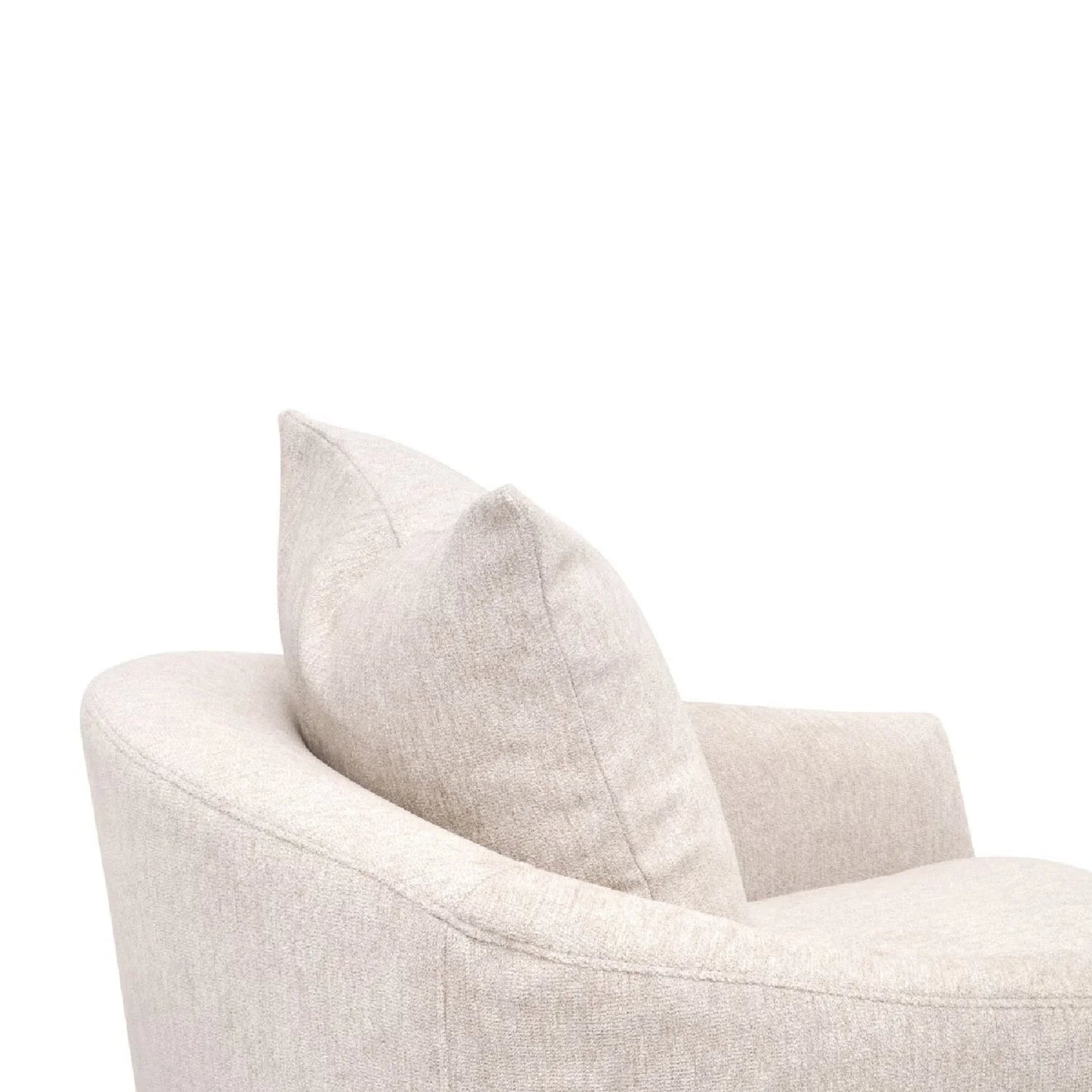 Luxury Skirted Swivel Club Chair Modern Italian Style for Villa