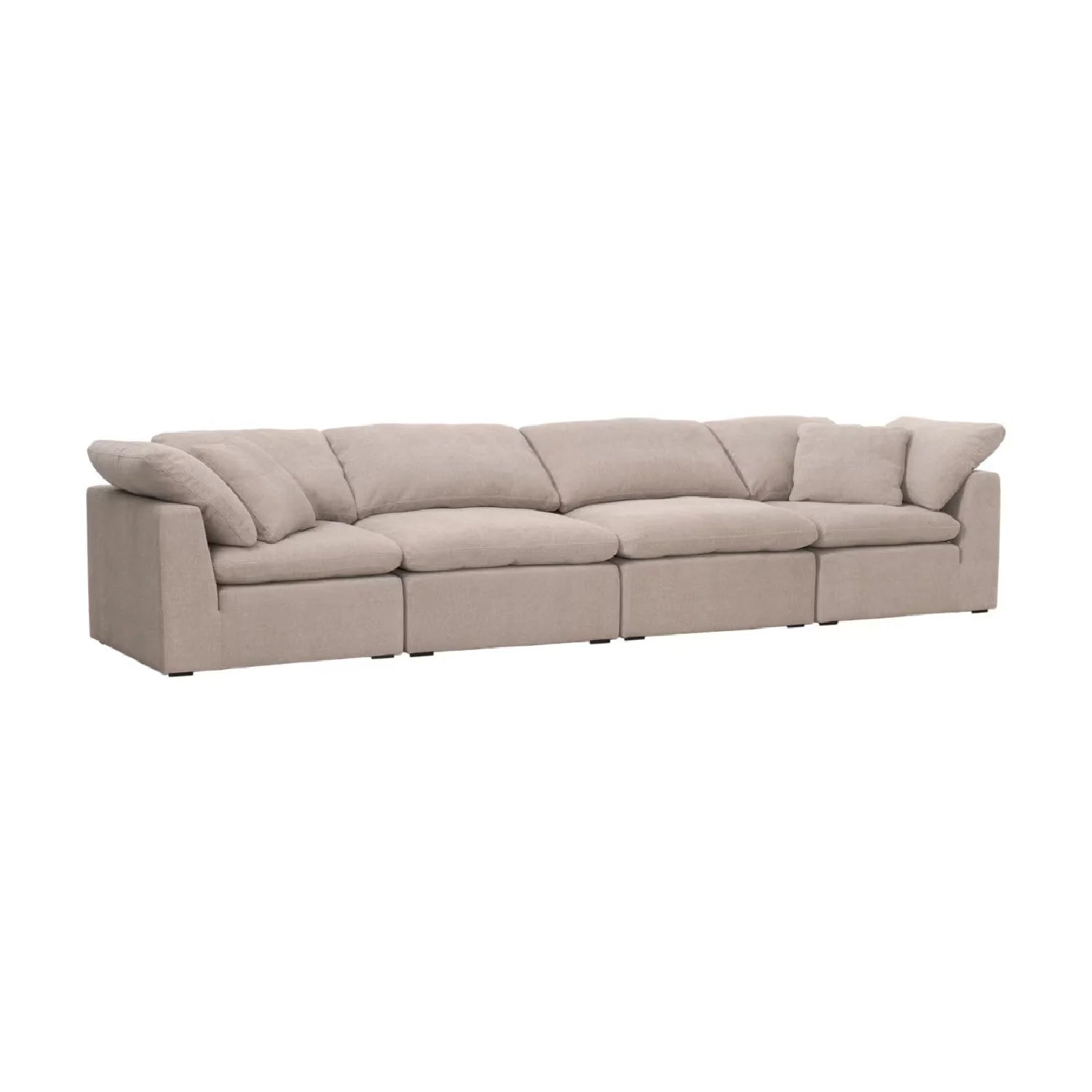 Luxury Sky Fabric Modular Sofa Chair Modern Italian Style for Villa