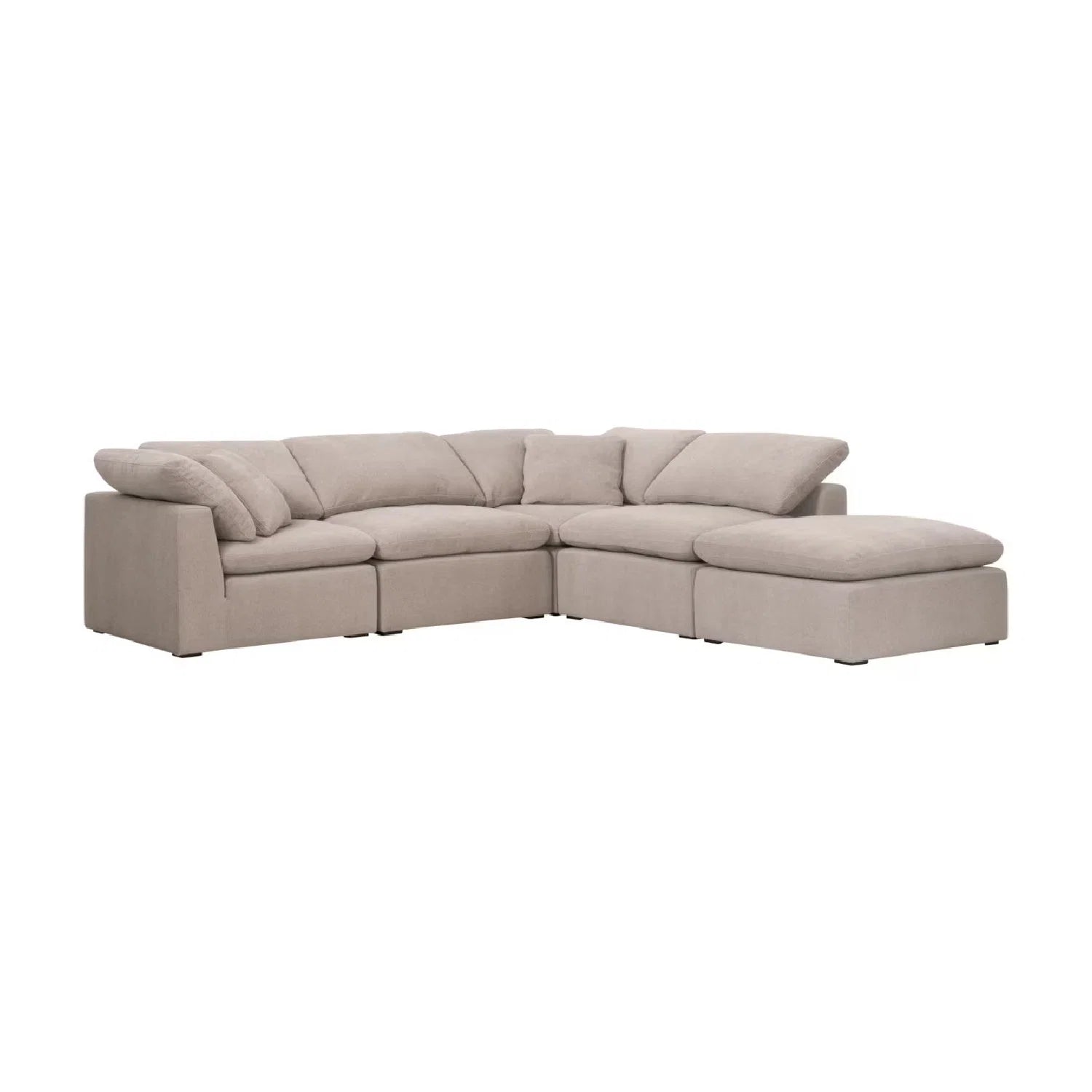Luxury Sky Fabric Modular Sofa Chair Modern Italian Style for Villa