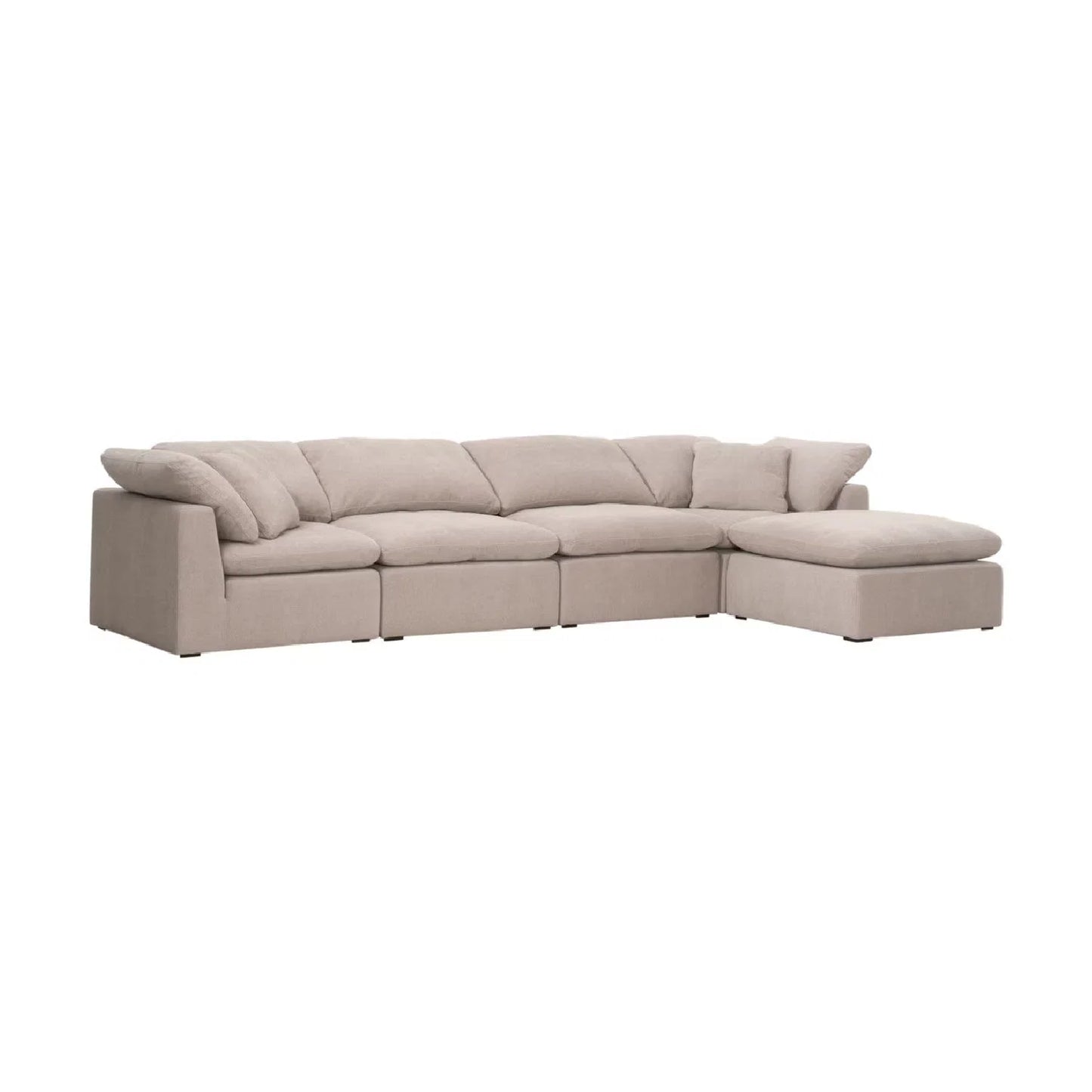 Luxury Sky Fabric Modular Sofa Chair Modern Italian Style for Villa