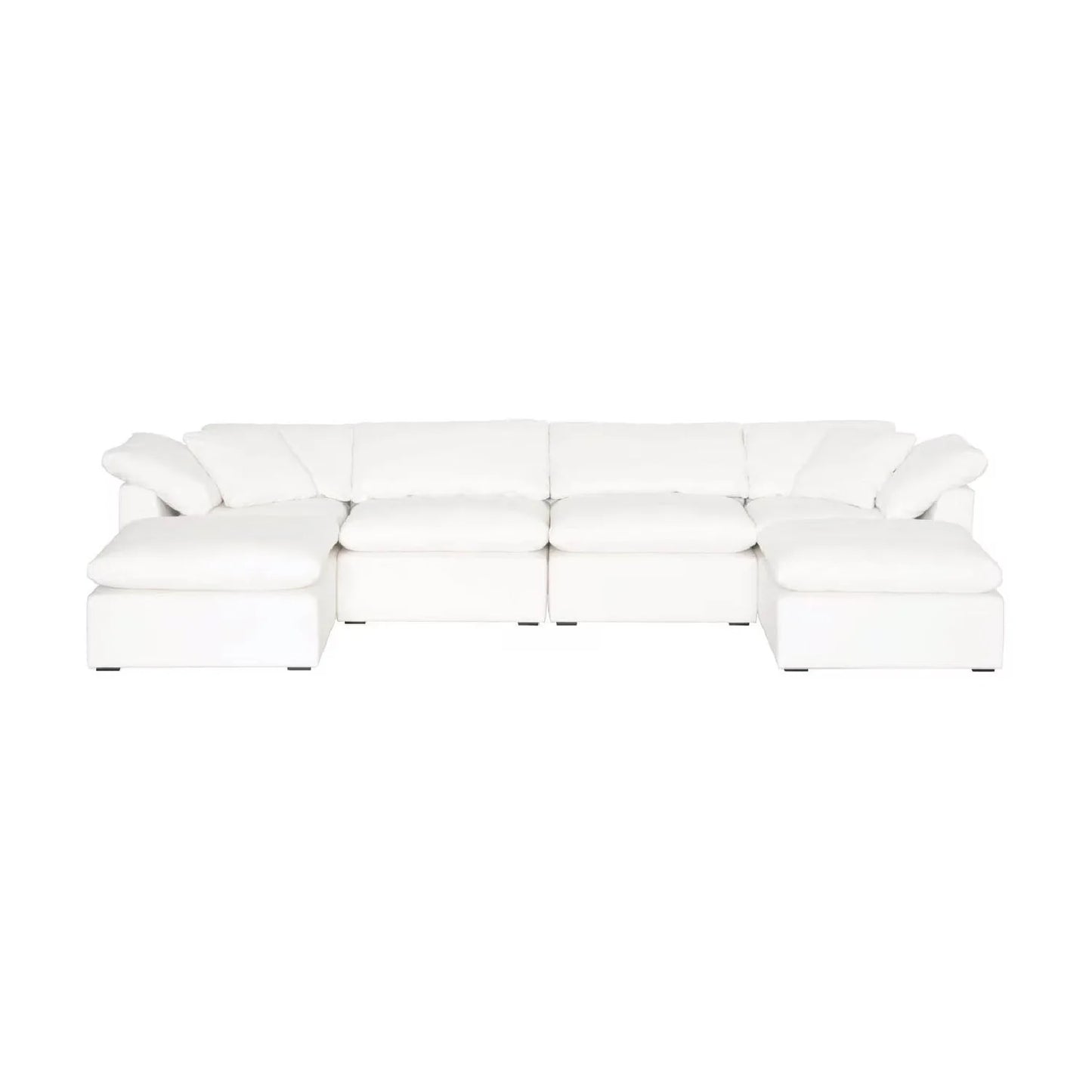 Luxury Sky Fabric Modular Sofa Chair Modern Italian Style for Villa