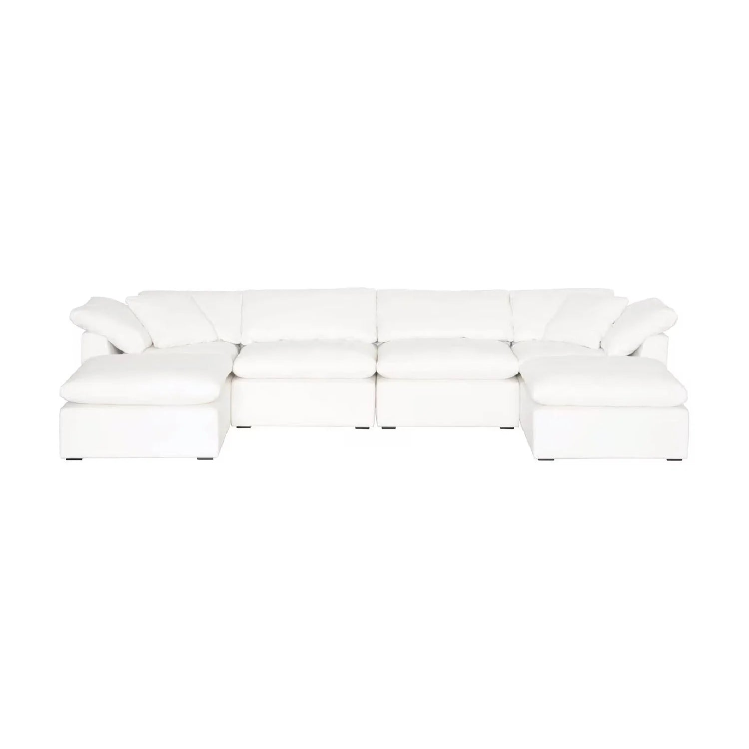 Luxury Sky Fabric Modular Sofa Chair Modern Italian Style for Villa