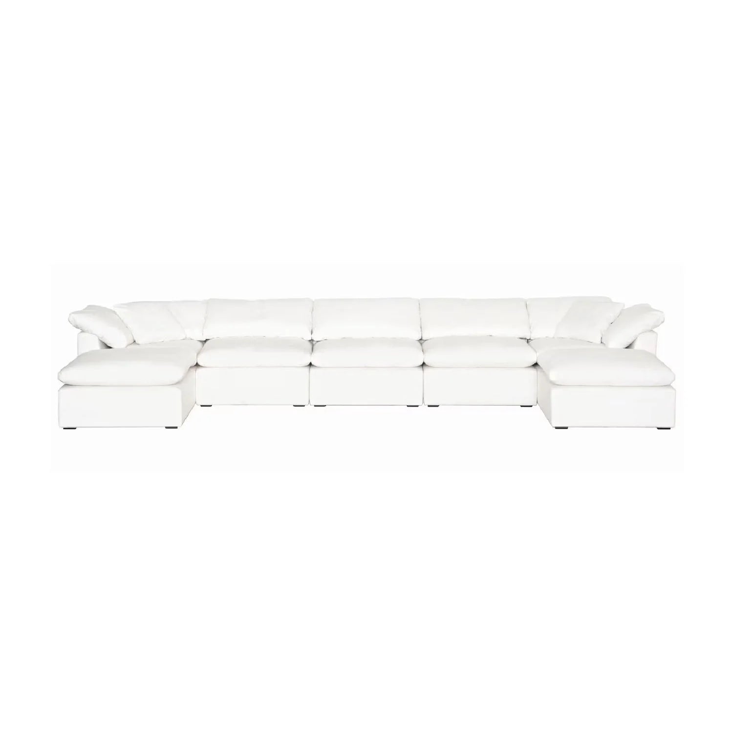 Luxury Sky Fabric Modular Sofa Chair Modern Italian Style for Villa