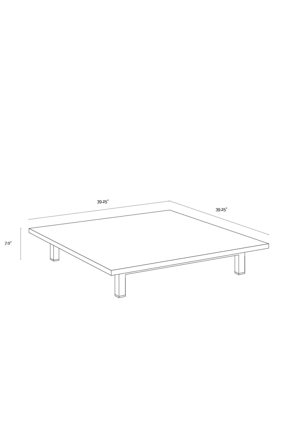 Luxury Slatted Teak Coffee Table Modern Italian Style for Villa