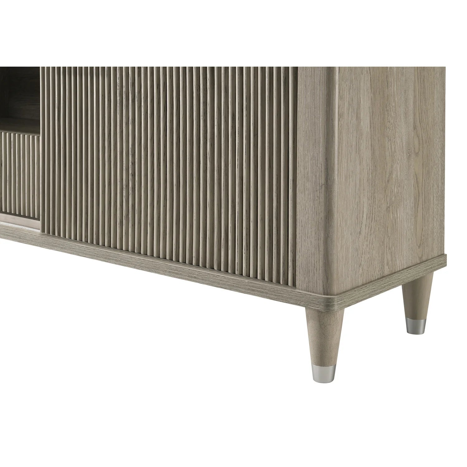 Luxury Sleek White Faux Marble TV Stand Modern Italian Style for Villa