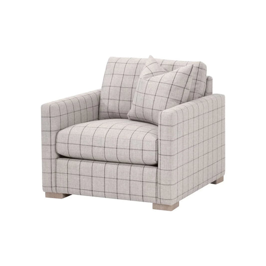 Luxury Slim Arm Fabric Lounge Chair Modern Italian Style for Villa