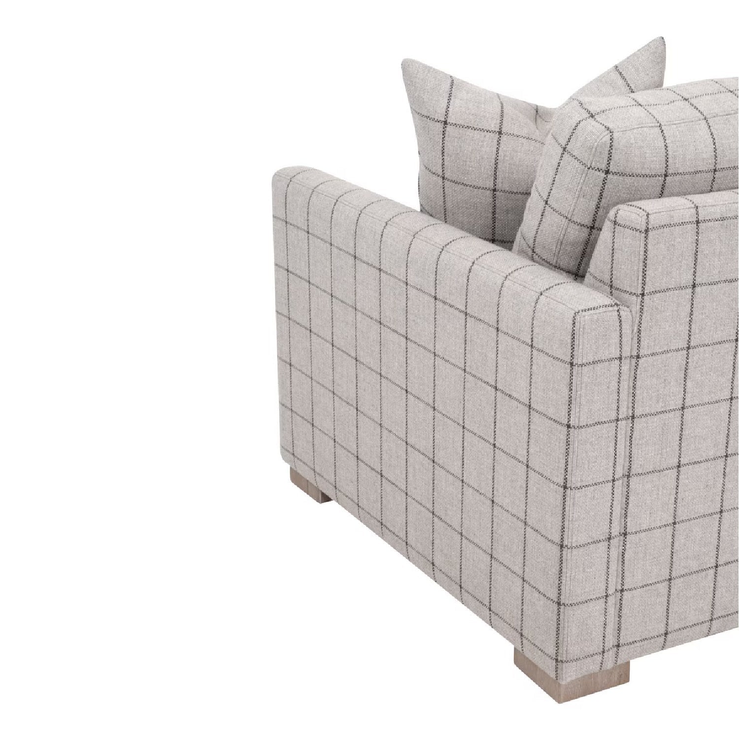 Luxury Slim Arm Fabric Lounge Chair Modern Italian Style for Villa