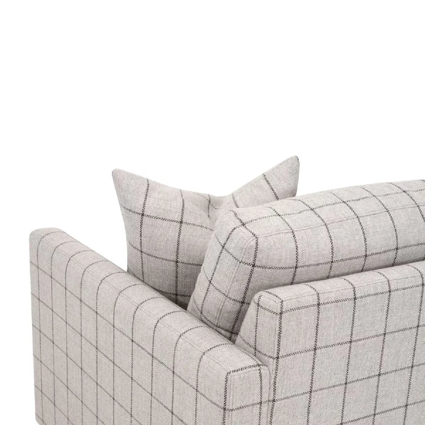 Luxury Slim Arm Fabric Lounge Chair Modern Italian Style for Villa