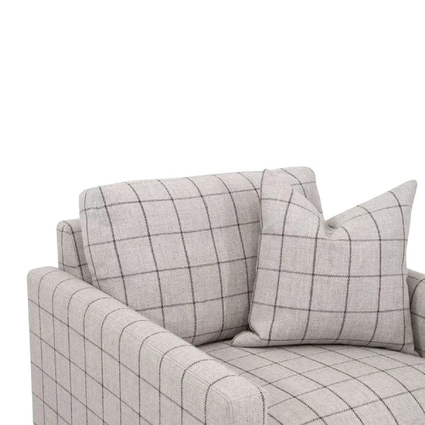 Luxury Slim Arm Fabric Lounge Chair Modern Italian Style for Villa