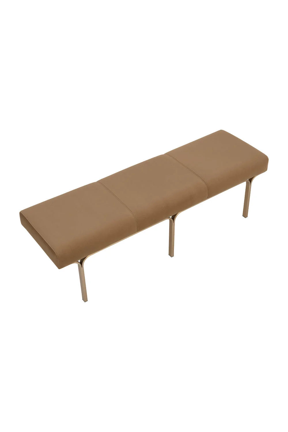 Luxury Slim Frame Upholstered Bench European Style for Villa
