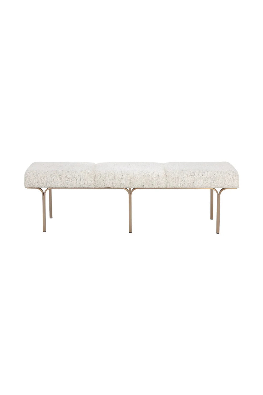 Luxury Slim Frame Upholstered Bench European Style for Villa