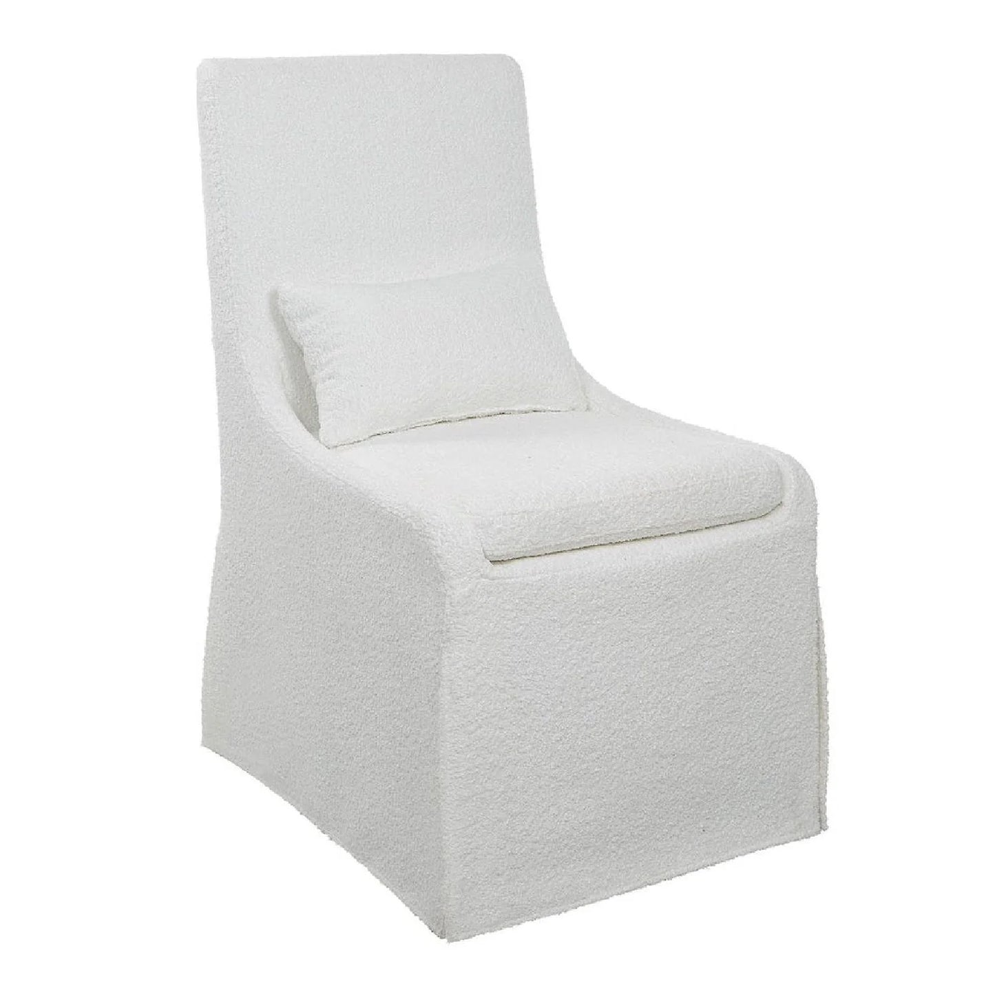 Luxury Slipcovered Fabric Accent Chair Modern European Style for Villa