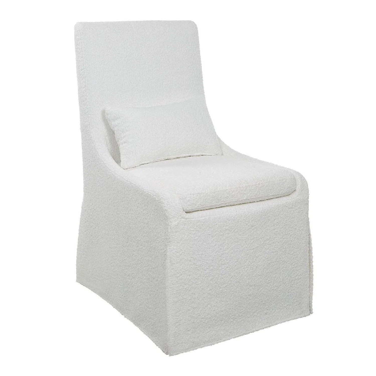 Luxury Slipcovered Fabric Accent Chair Modern European Style for Villa