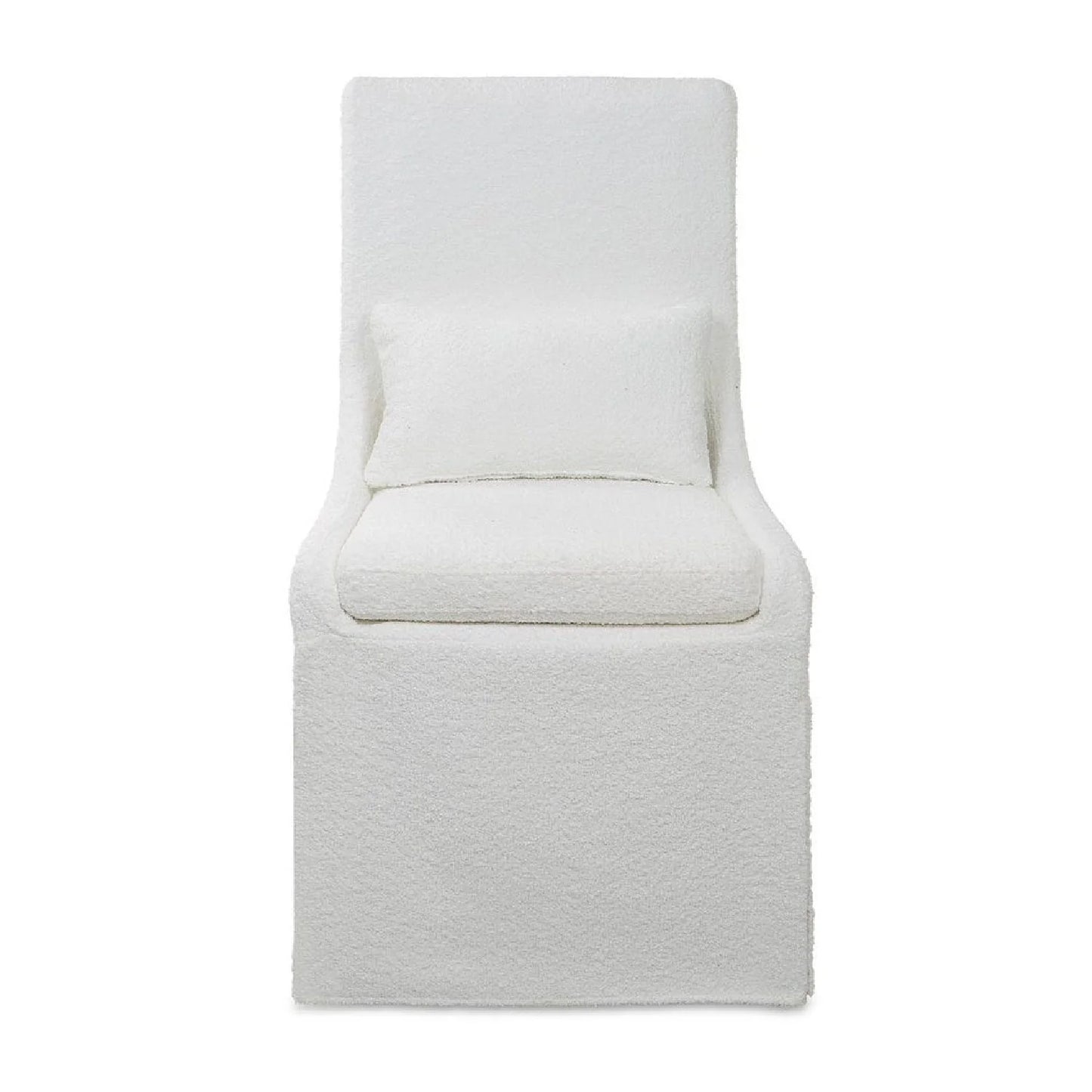 Luxury Slipcovered Fabric Accent Chair Modern European Style for Villa