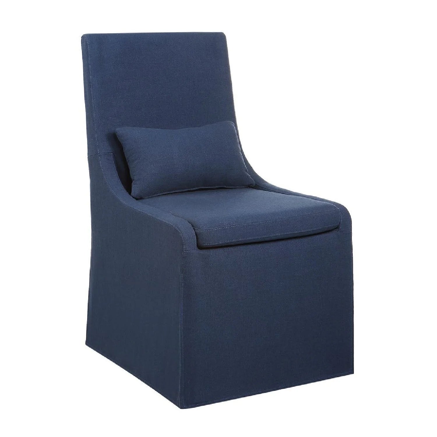Luxury Slipcovered Fabric Accent Chair Modern European Style for Villa