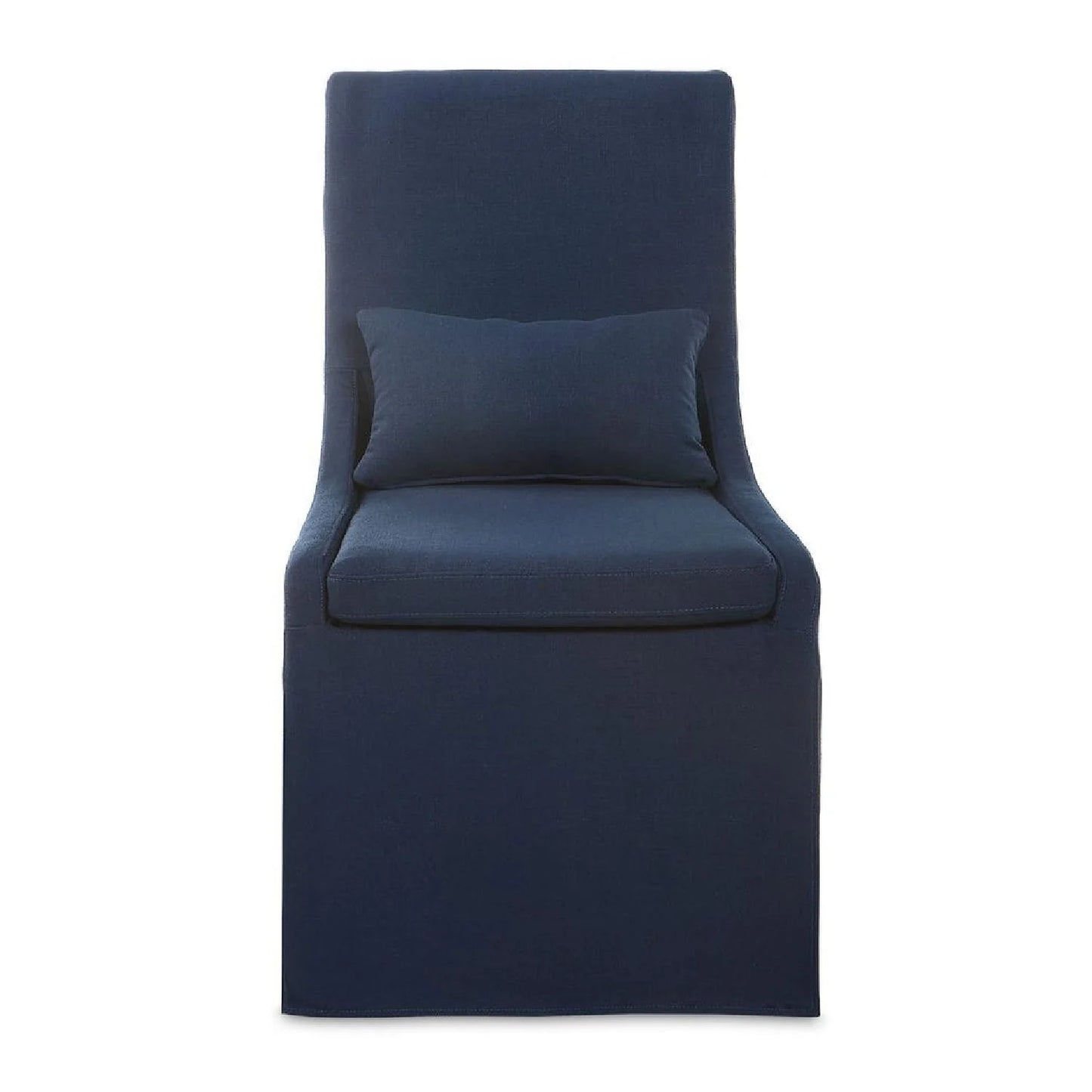 Luxury Slipcovered Fabric Accent Chair Modern European Style for Villa