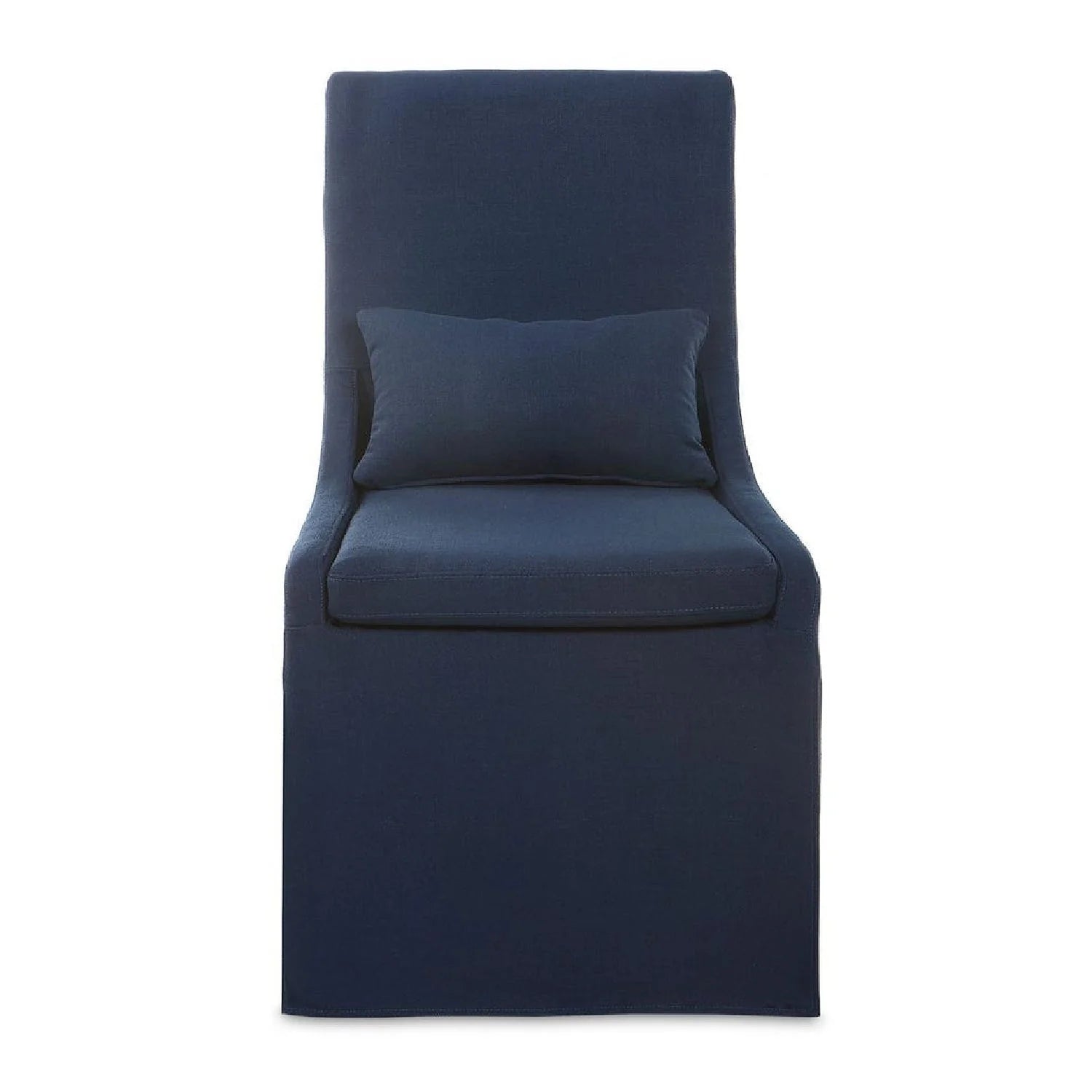 Luxury Slipcovered Fabric Accent Chair Modern European Style for Villa