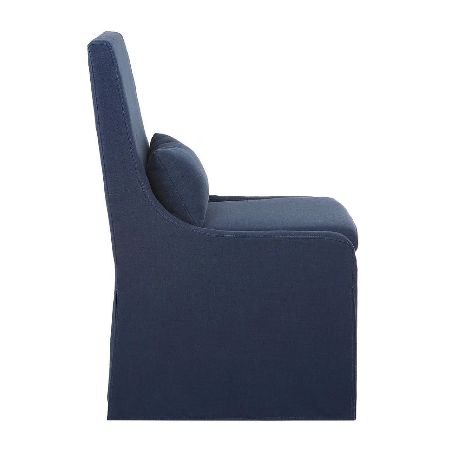 Luxury Slipcovered Fabric Accent Chair Modern European Style for Villa