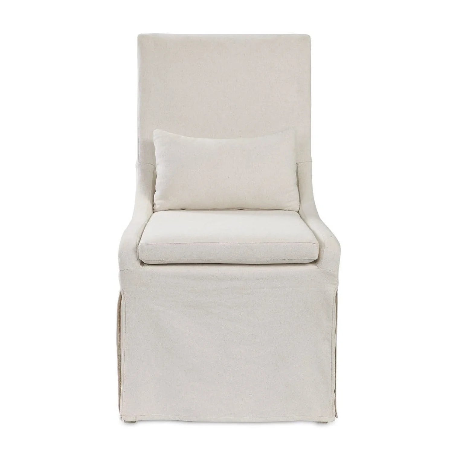 Luxury Slipcovered Fabric Accent Chair Modern European Style for Villa