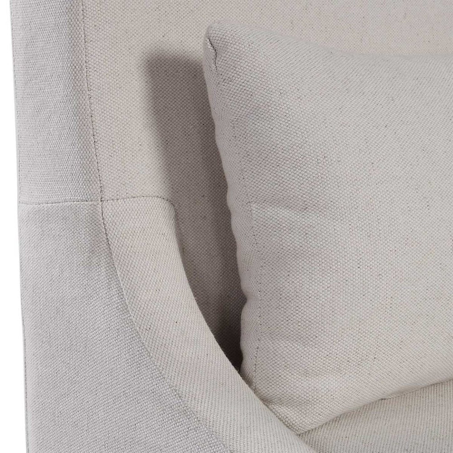 Luxury Slipcovered Fabric Accent Chair Modern European Style for Villa