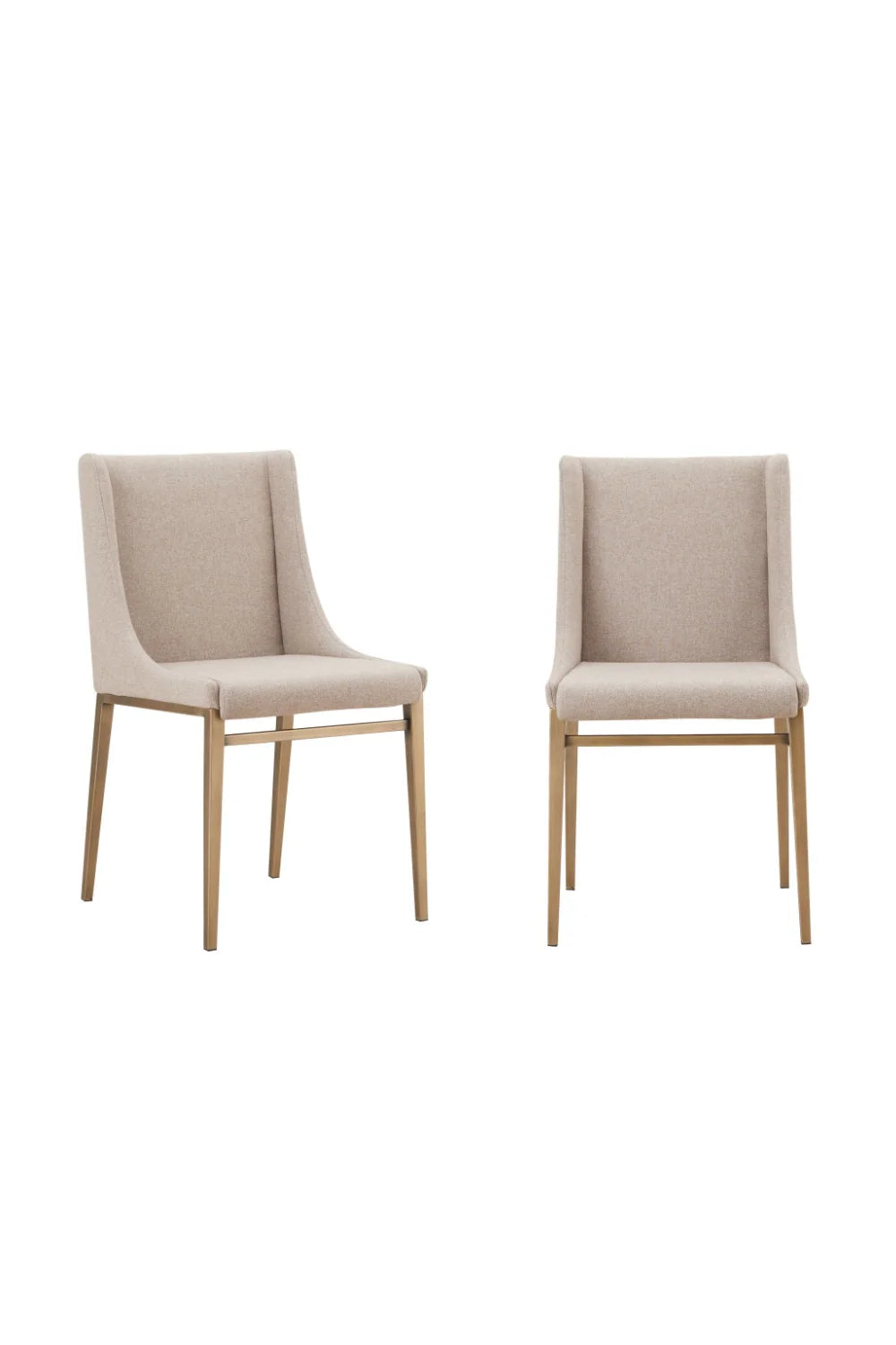 Luxury Sloped Arm Modern Dining Chair European Style for Villa