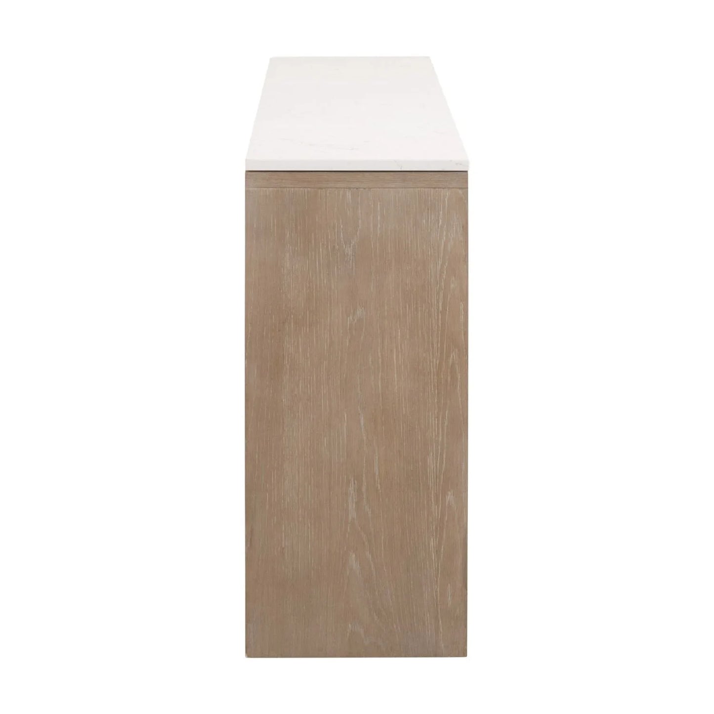 Luxury Smoke Gray Oak Console Table Modern Italian Style for Villa