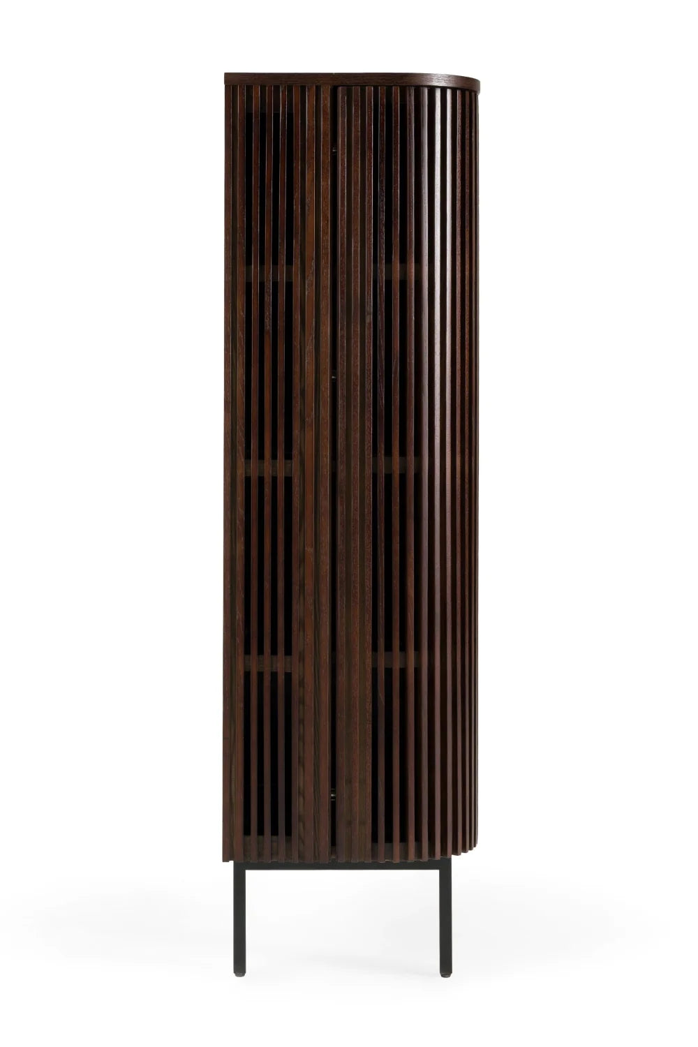 Luxury Smoked Ash Tall Sideboard European Style for Villa