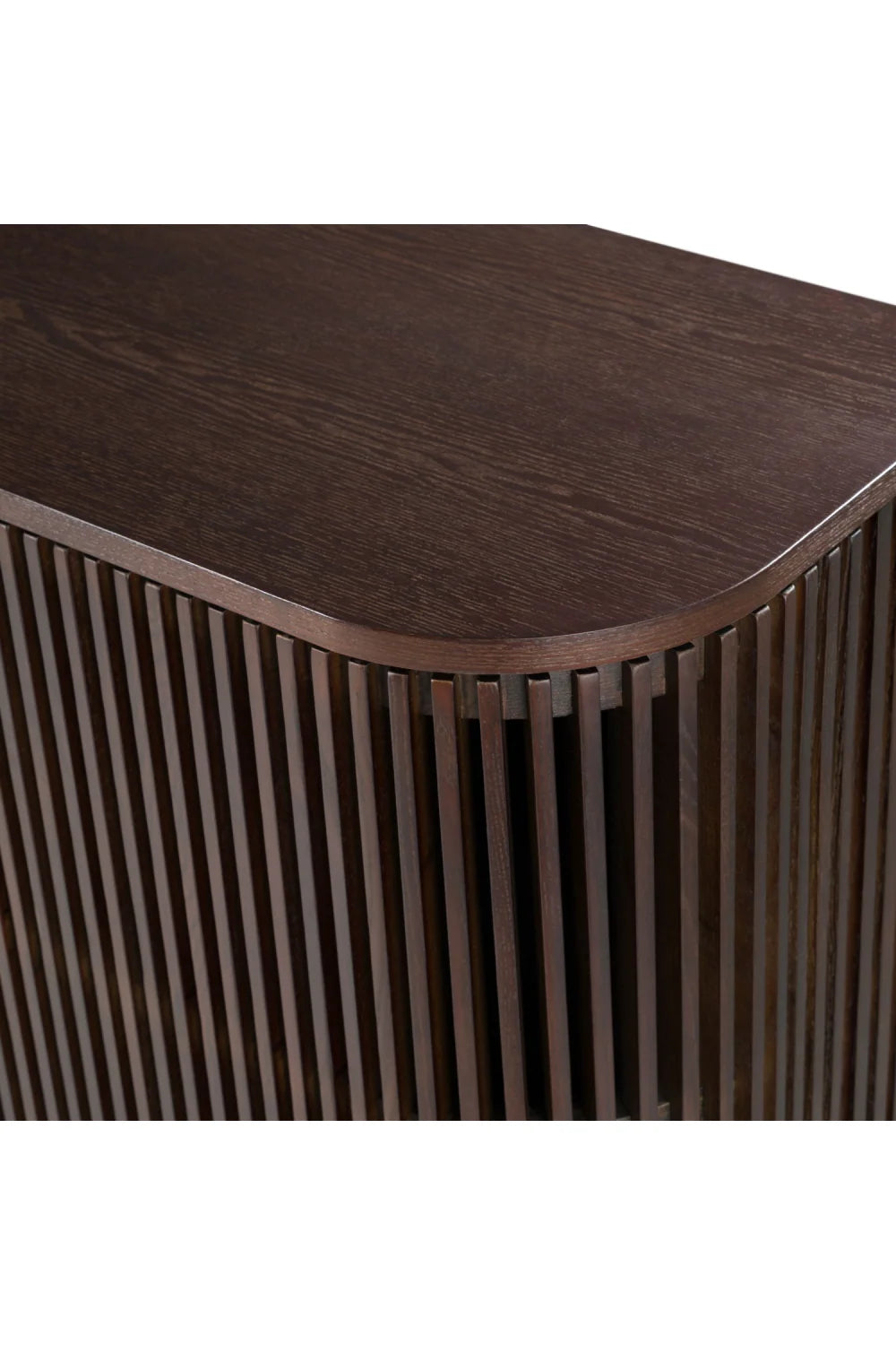Luxury Smoked Ash Tall Sideboard European Style for Villa