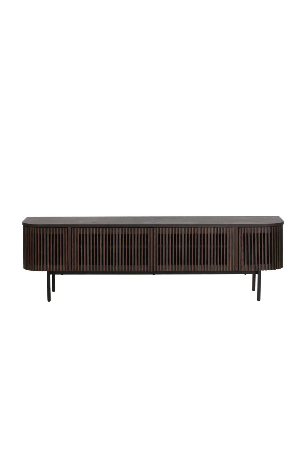 Luxury Smoked Ash TV Stand Modern Italian Style for Villa
