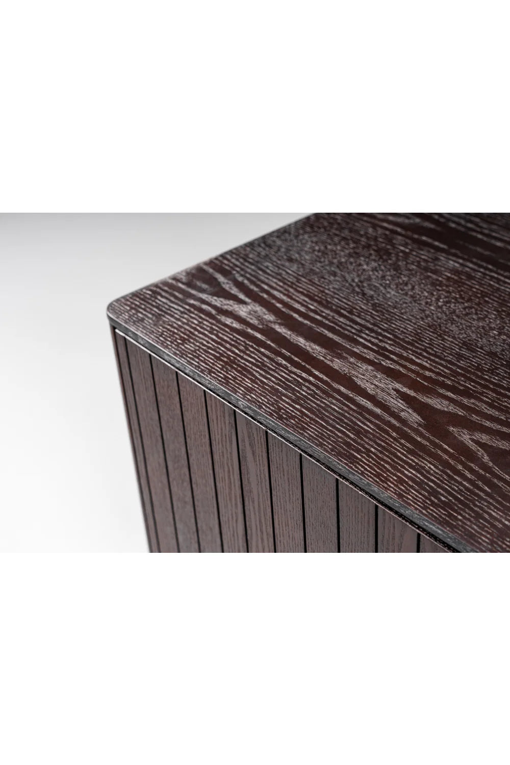 Luxury Smoked Ash TV Stand Modern Italian Style for Villa