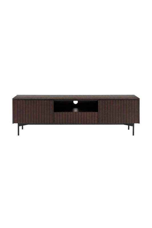 Luxury Smoked Ash TV Stand Modern Italian Style for Villa