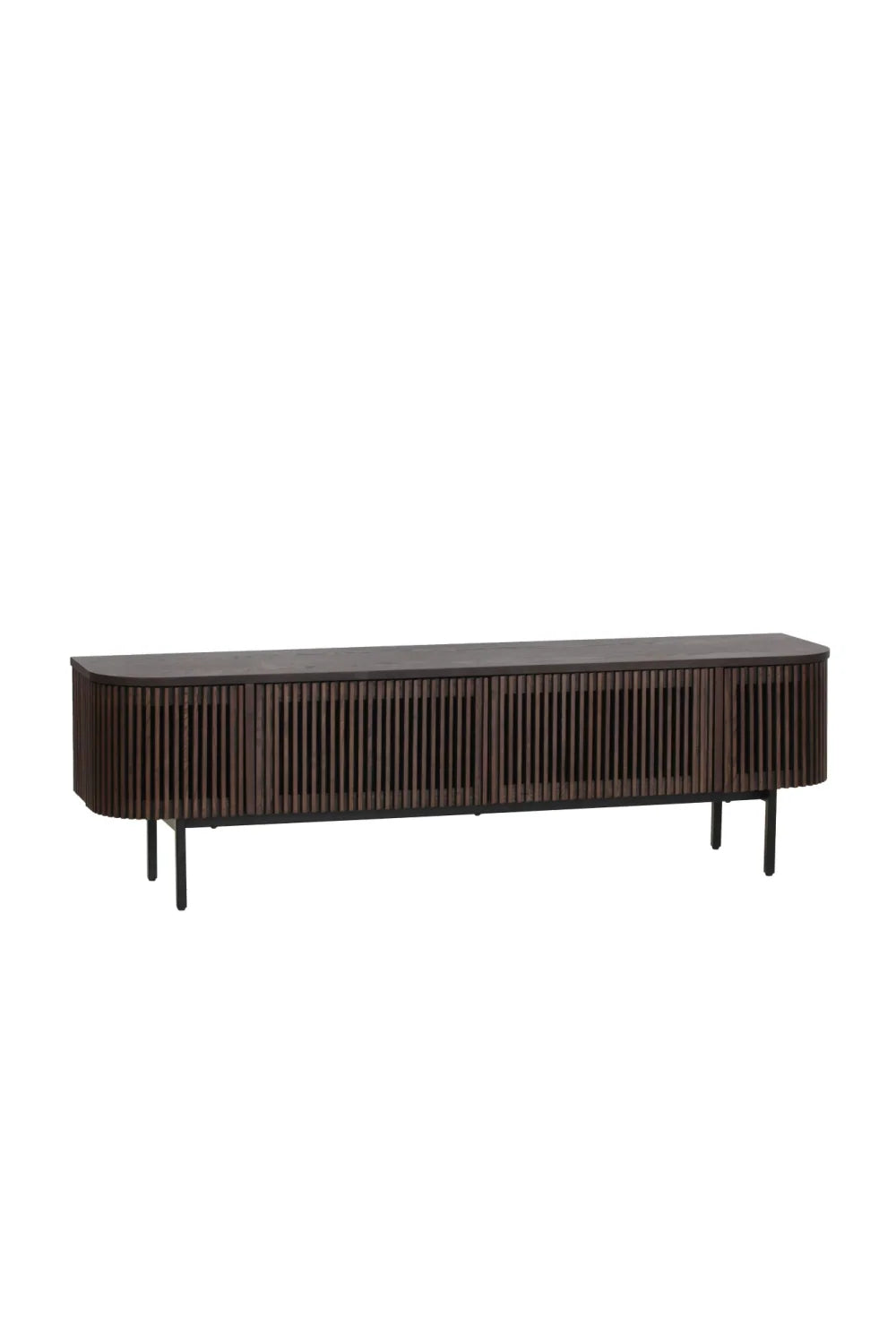 Luxury Smoked Ash TV Stand Modern Italian Style for Villa