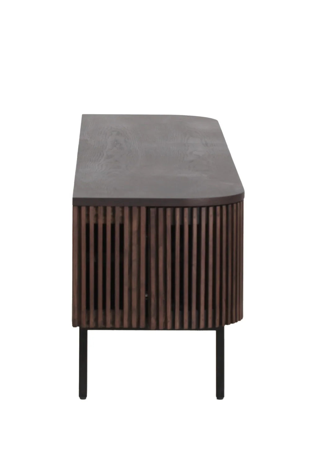 Luxury Smoked Ash TV Stand Modern Italian Style for Villa