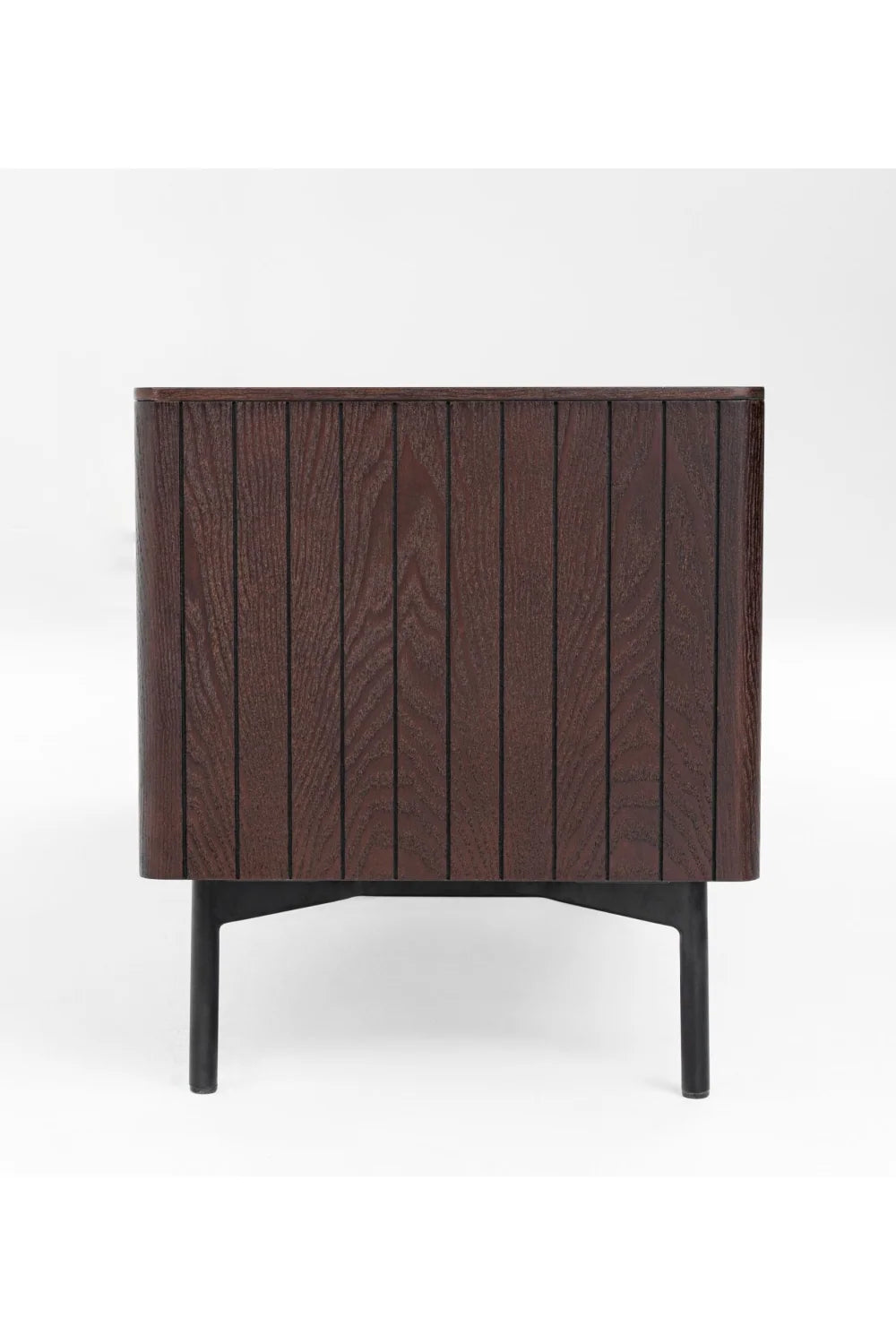 Luxury Smoked Ash TV Stand Modern Italian Style for Villa